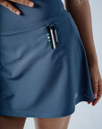 George Skirt - Indigo / White Stripes