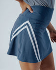 George Skirt - Indigo / White Stripes
