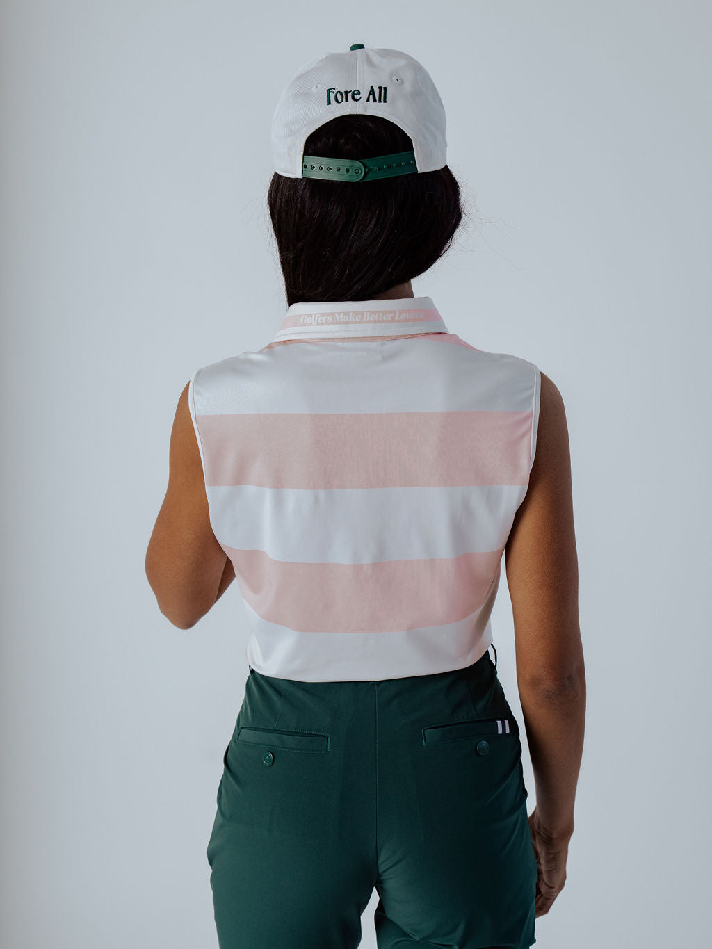 Club Moore Polo - Pink Stripes