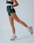 George Skirt - Green/ White Stripes