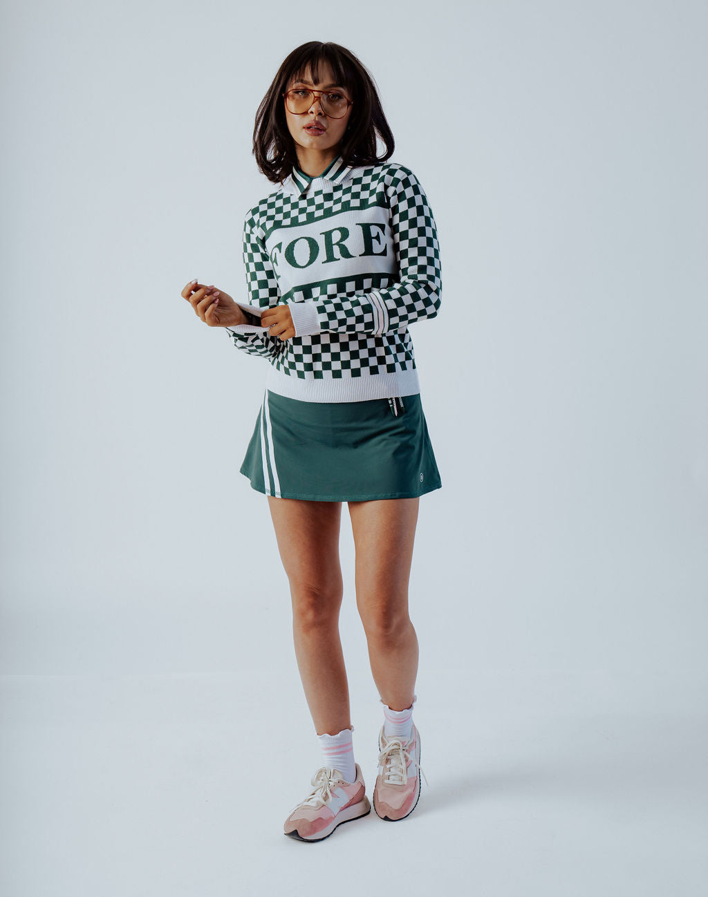 Fore Sweater - Green Checkered