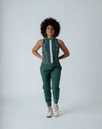 Louise Full Zip - Green Checkered
