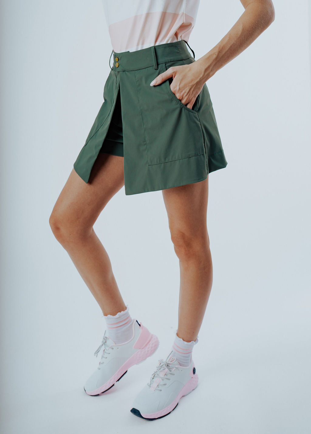 Donna Skort - Green