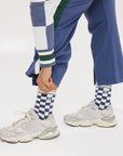Charlie Crew Sock - Indigo/White Checkered