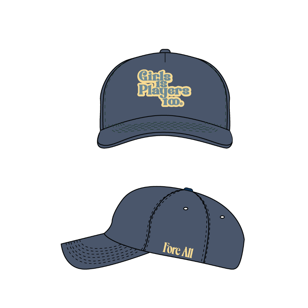Cass Hat - Girls Is Players Too Indigo