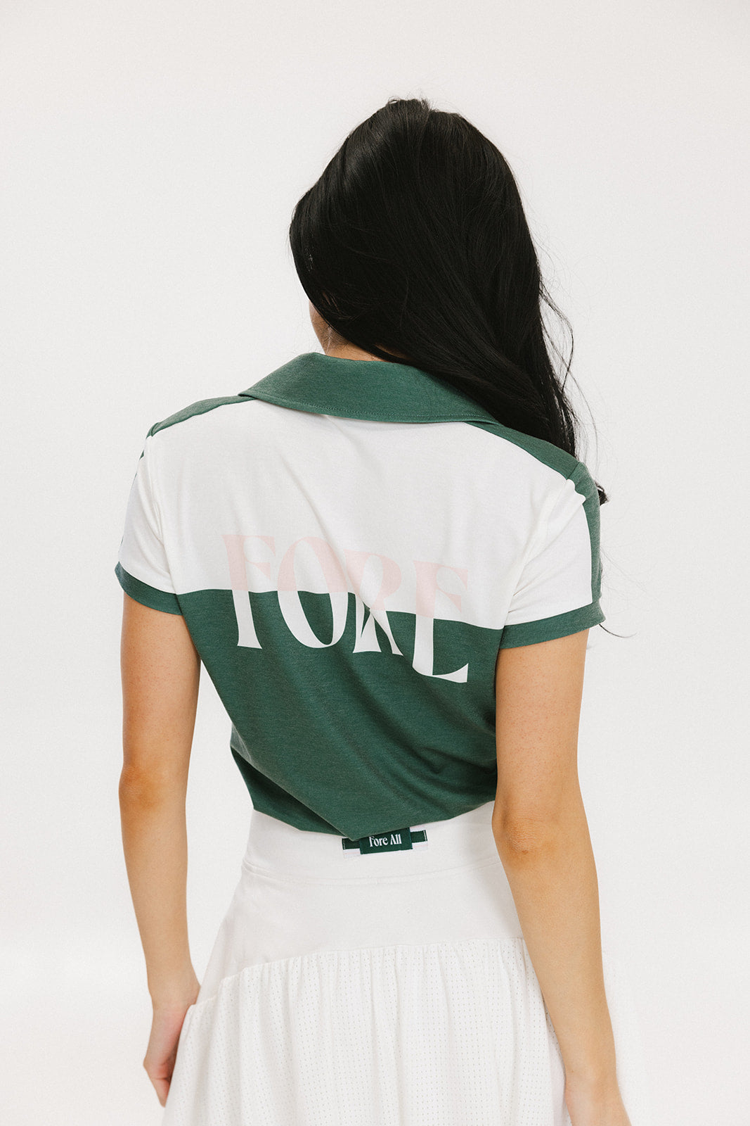 Angie Polo - Color Block Green