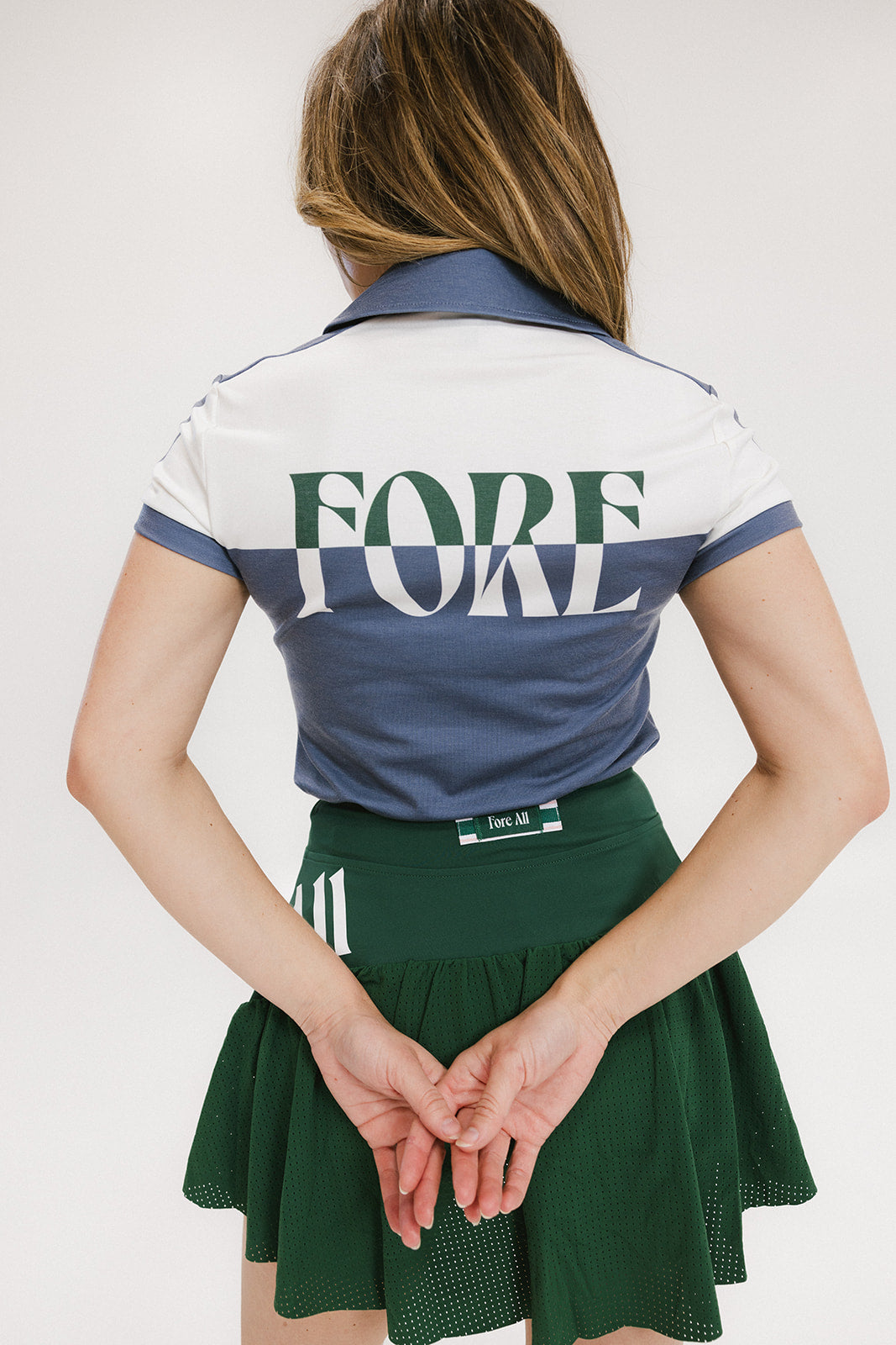 Angie Polo - Color Block Indigo