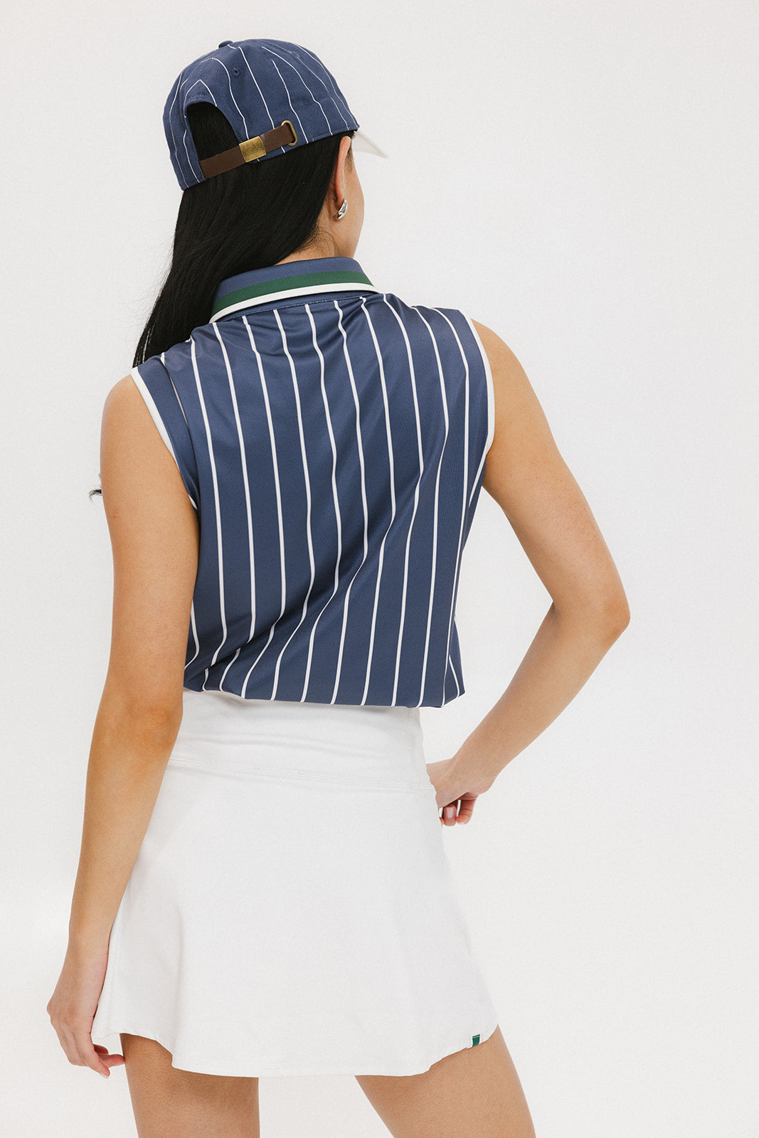 Moore Polo - Pinstripe Indigo