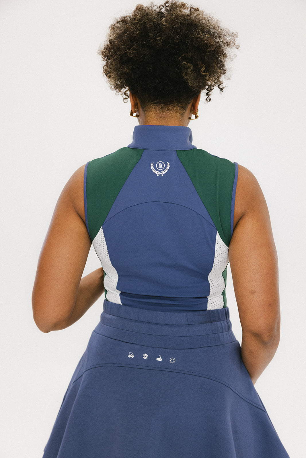 Sammy Mock Tank - Indigo/Green