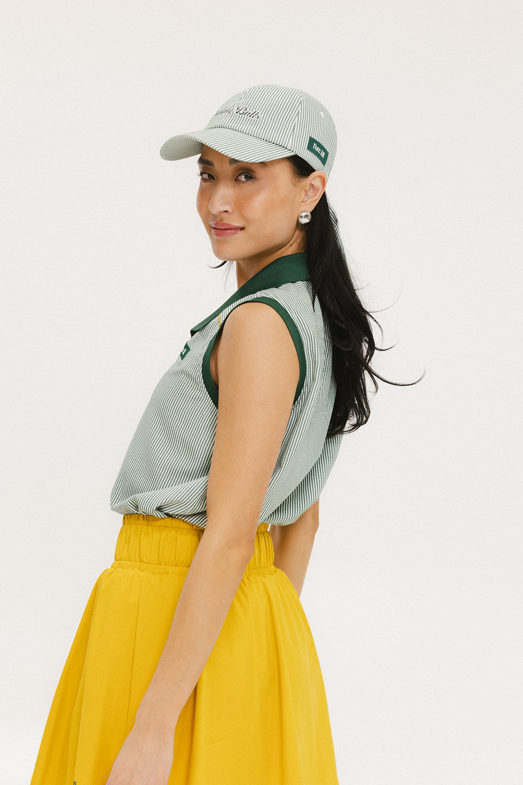 Pauline Polo - Green Stripes