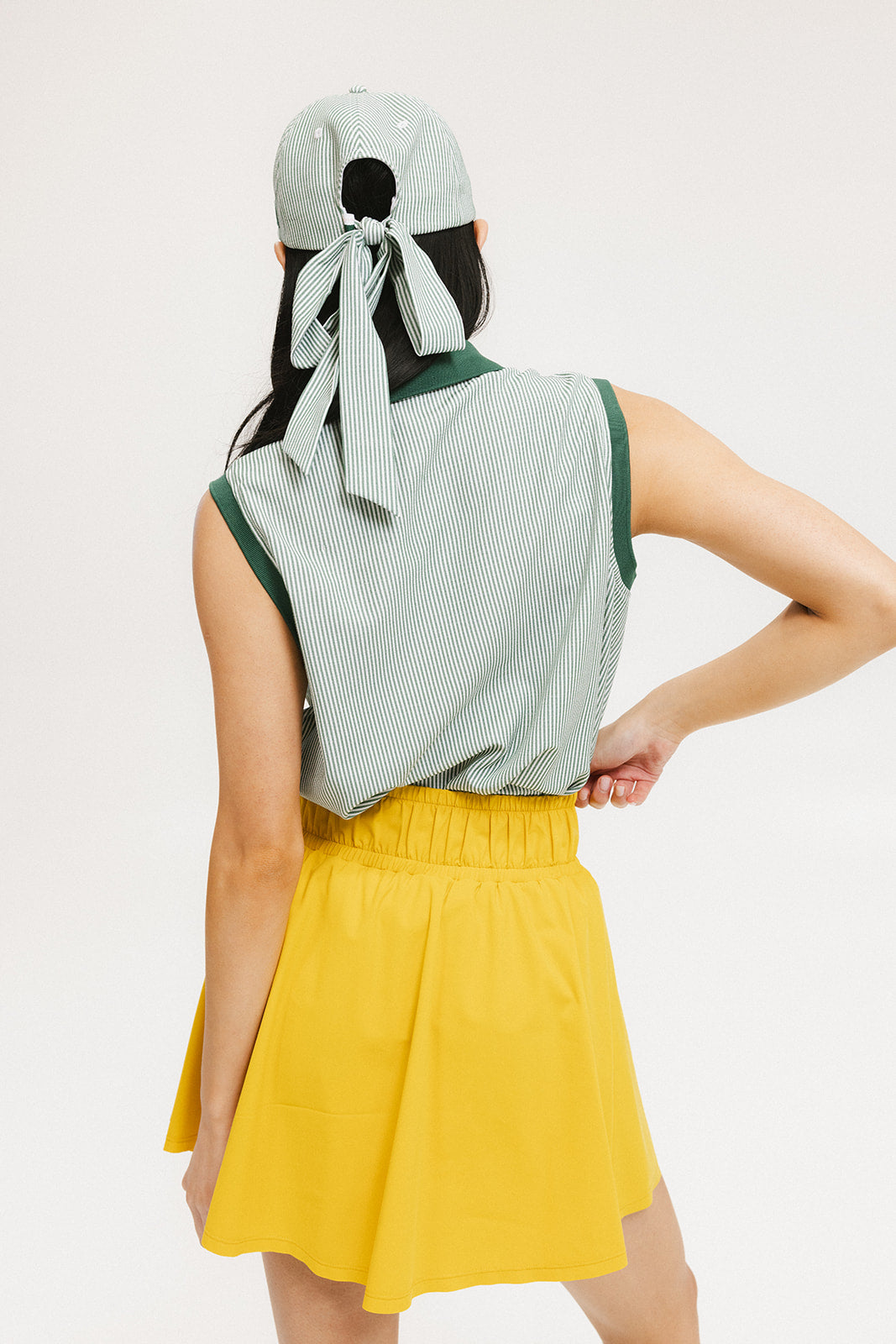 Pauline Polo - Green Stripes