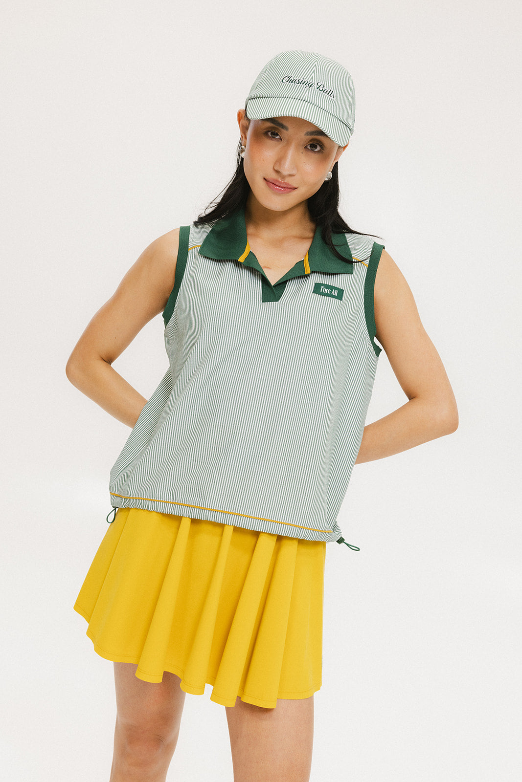 Pauline Polo - Green Stripes