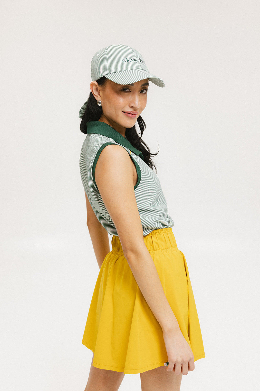 Pauline Polo - Green Stripes
