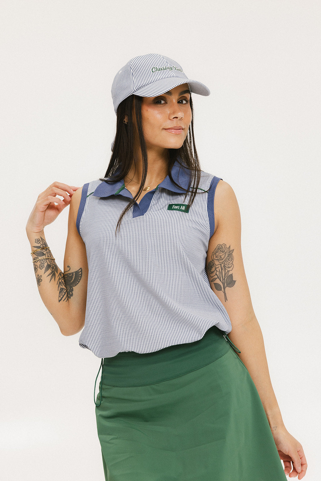 Pauline Polo - Indigo Stripes