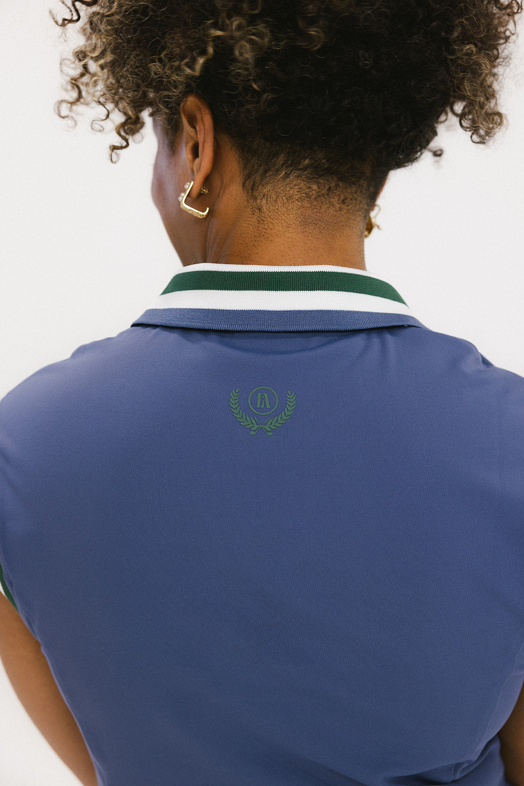 Charlotte Sleeveless Polo - Indigo