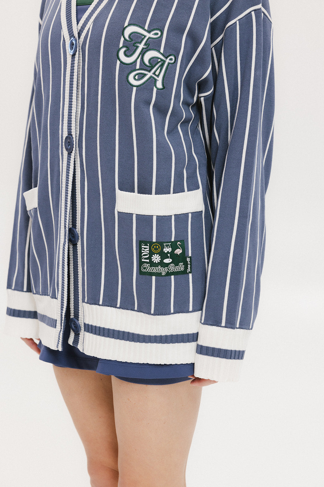Dot Cardigan - Indigo