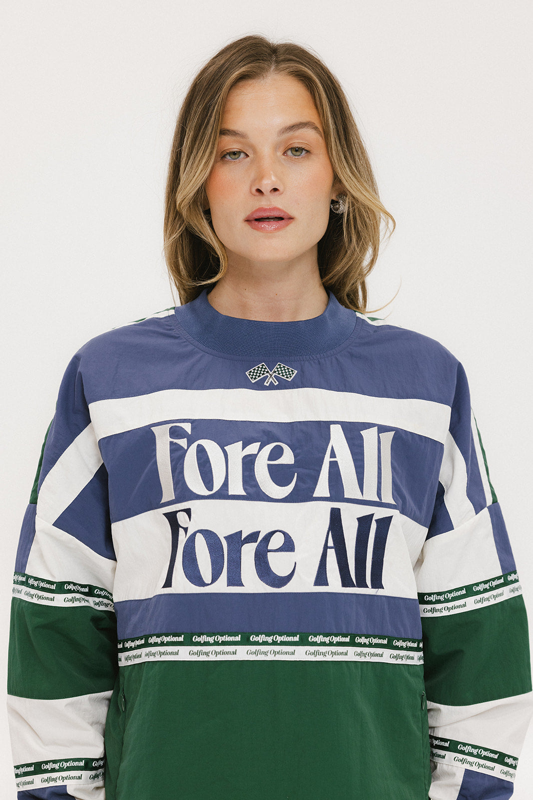 Danica Racing Shirt - Indigo/Green