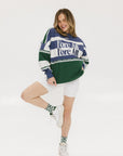 Danica Racing Shirt - Indigo/Green