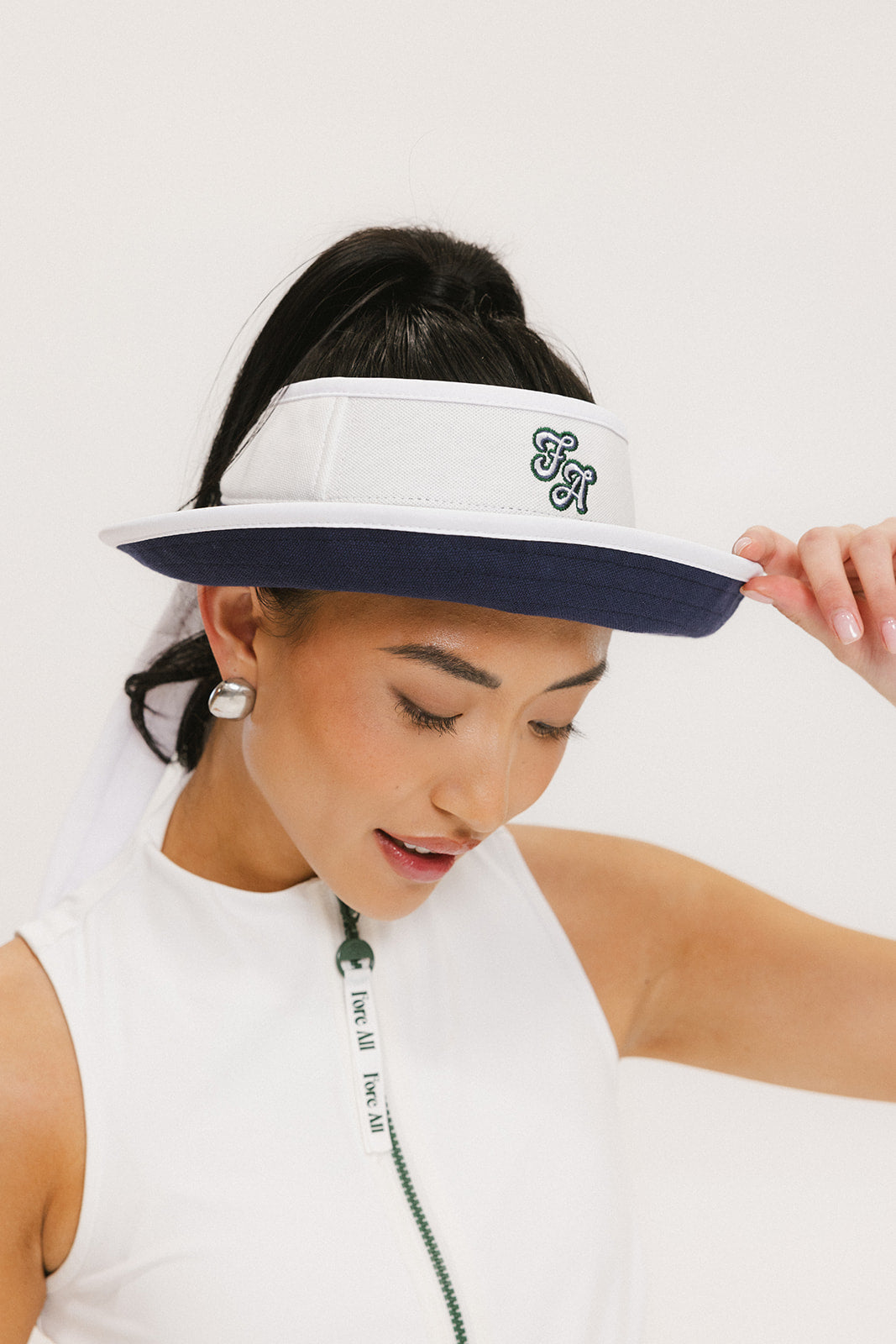 June Visor - White/Indigo