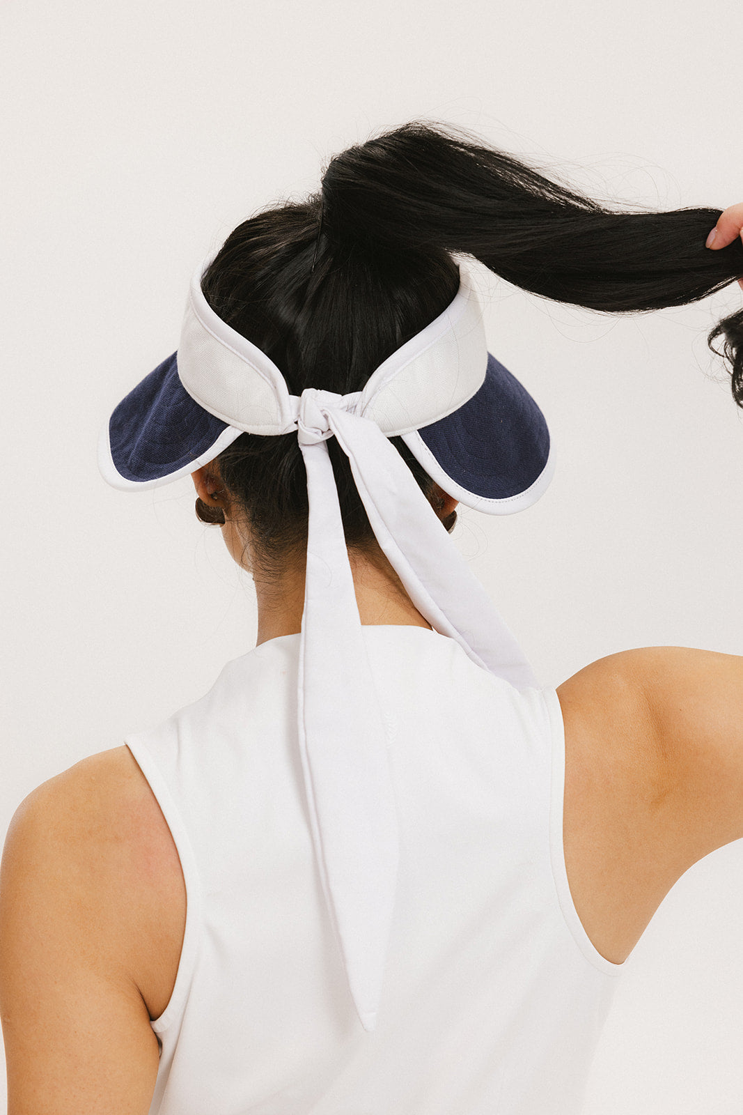 June Visor - White/Indigo