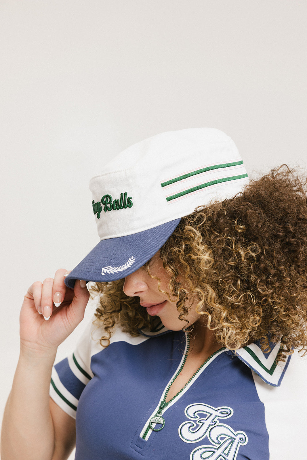 Caddy Cap - White/Indigo
