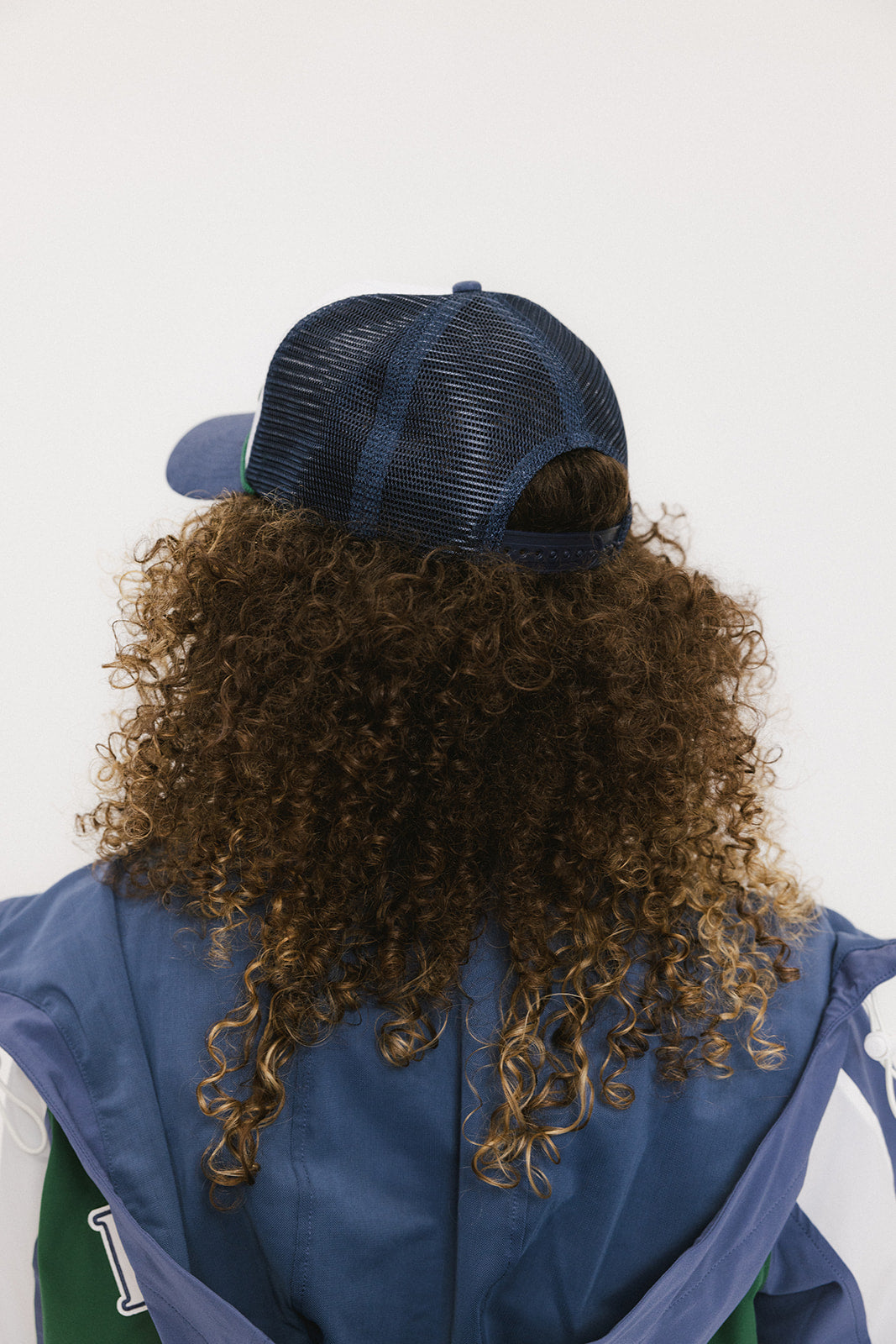 Double Bogey Trucker Hat - White/Indigo