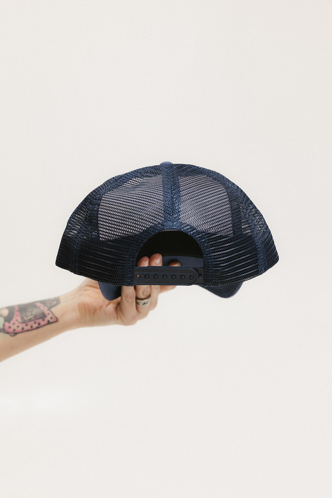 Double Bogey Trucker Hat - White/Indigo