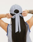 Bessie Hat - Indigo Seersucker