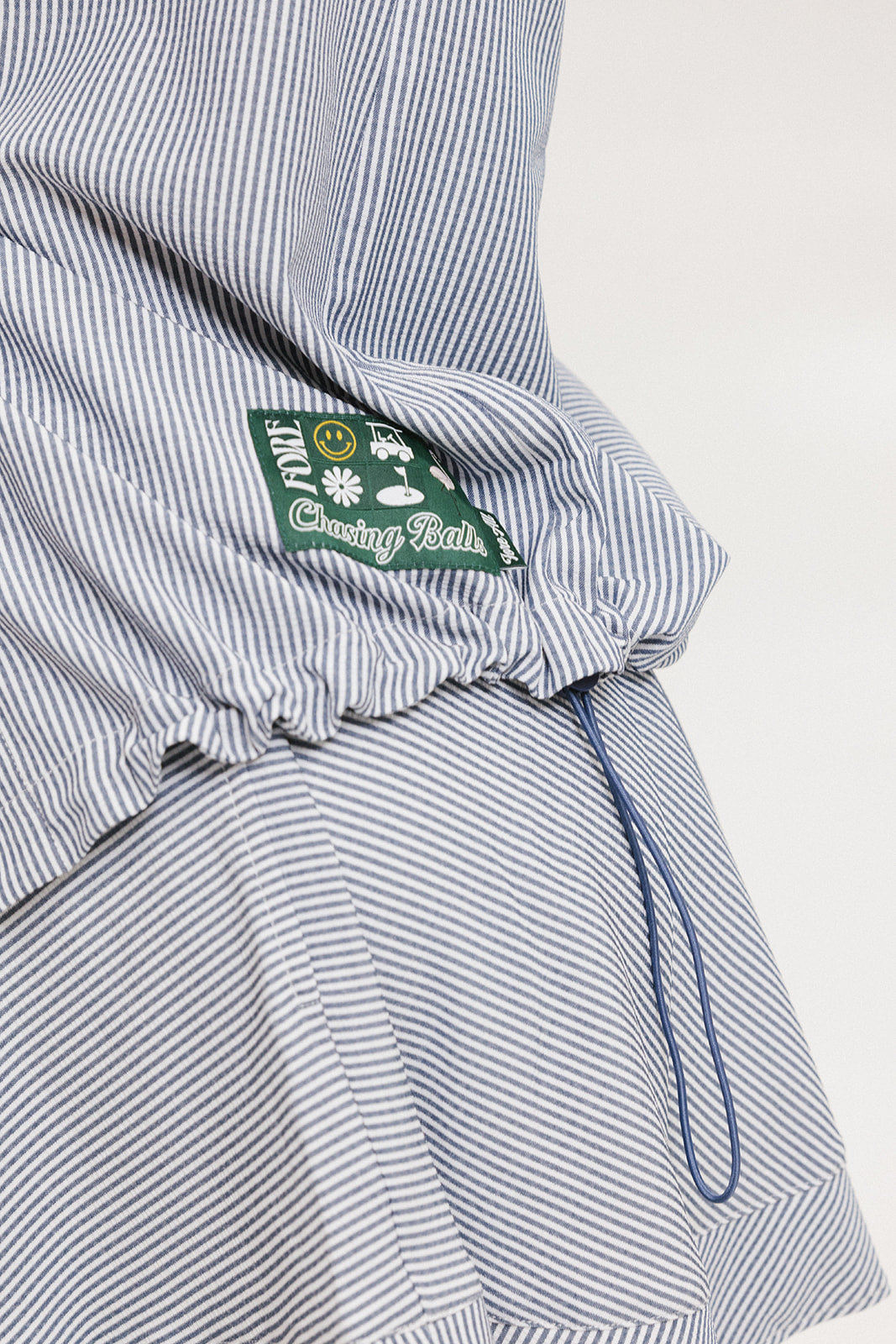 Victoria Button Up - Indigo Stripe