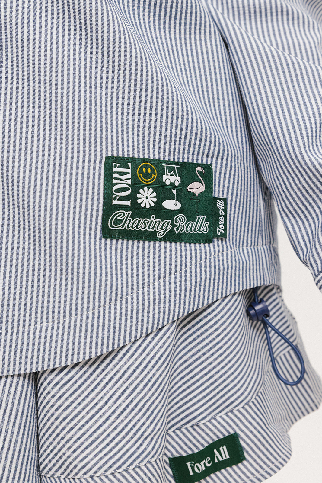 Victoria Button Up - Indigo Stripe