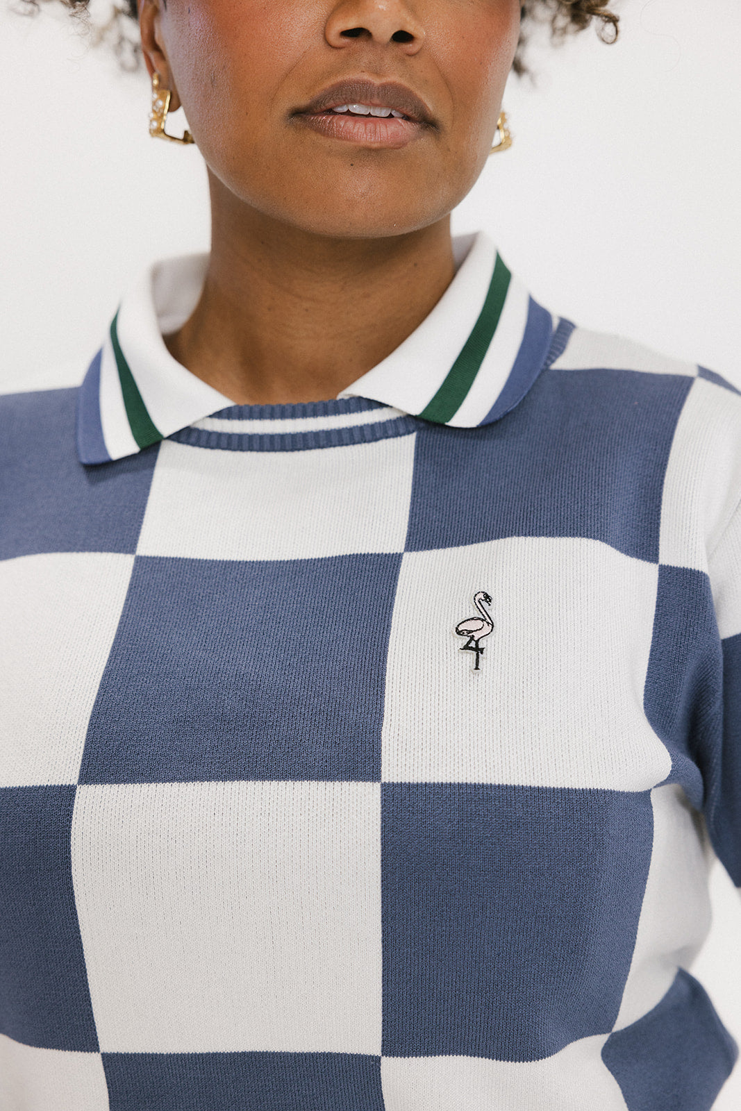 Dorothy Sweater - Indigo/White