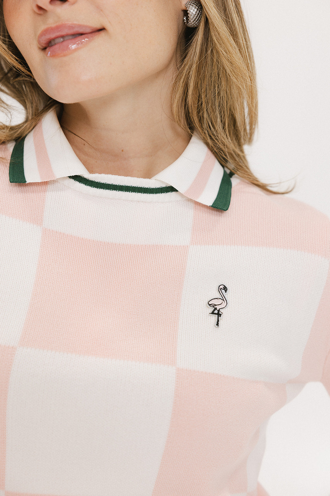 Dorothy Sweater - Pink/White