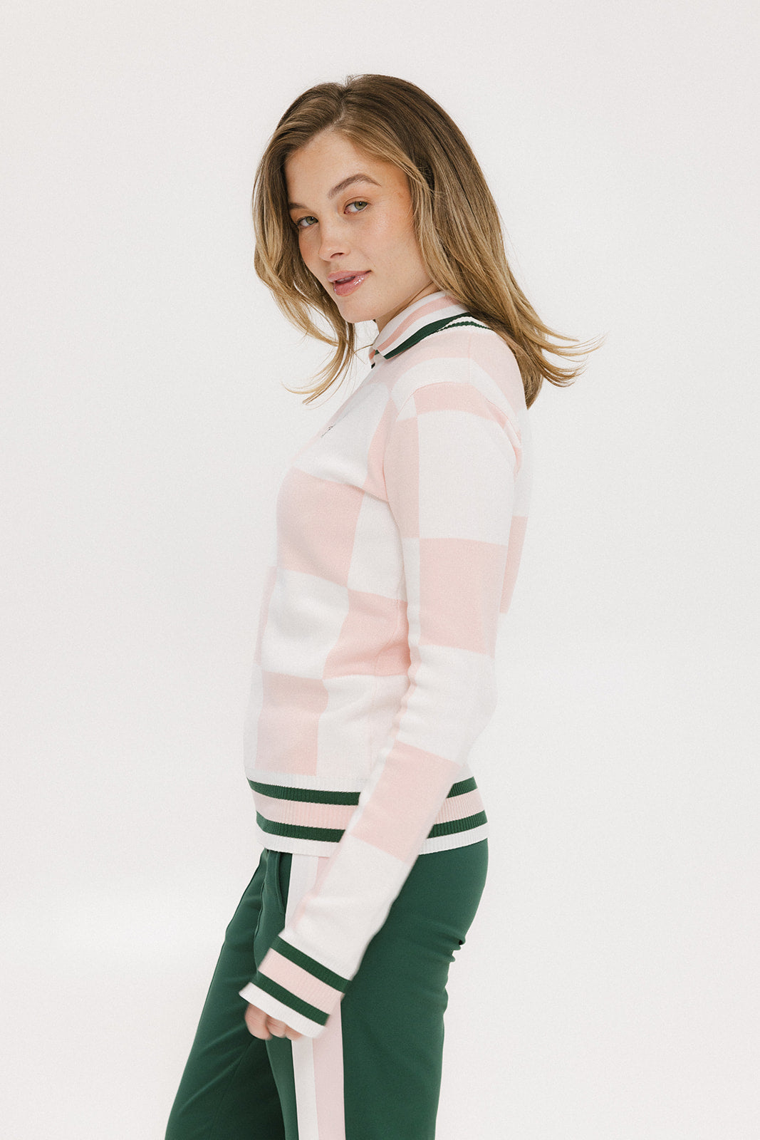 Dorothy Sweater - Pink/White