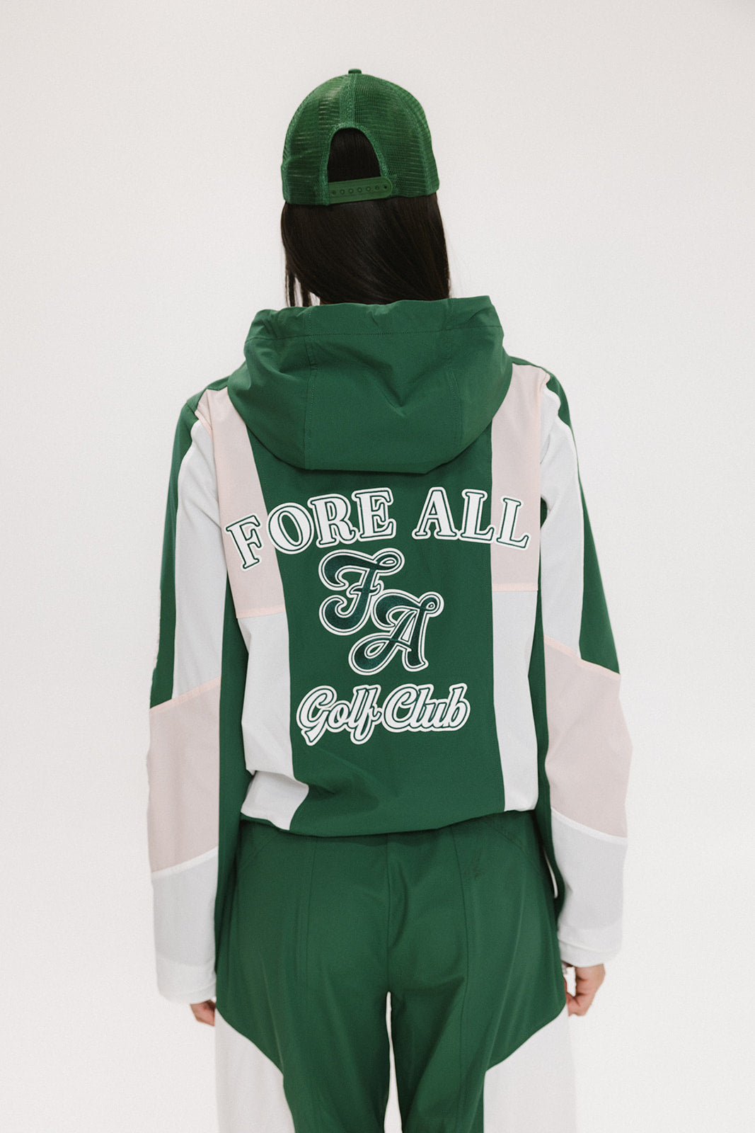 Caitlin Warm-Up Jacket - Green/Pink