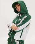 Caitlin Warm-Up Jacket - Green/Pink