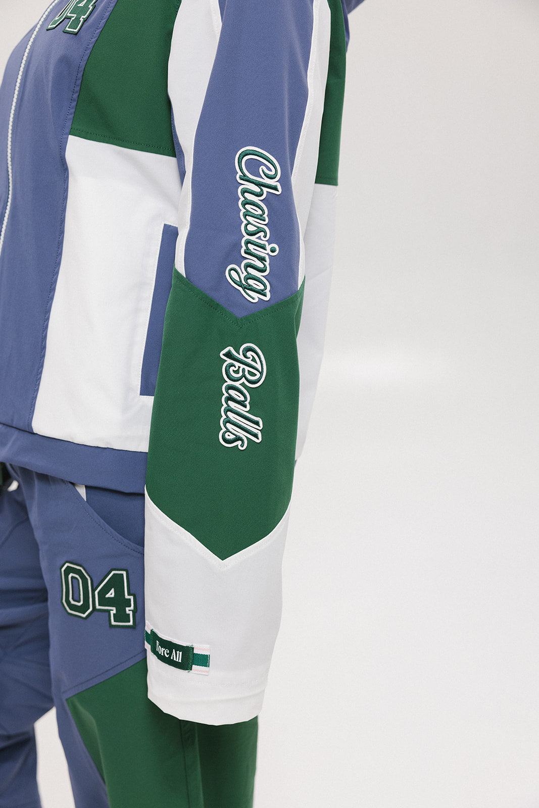 Caitlin Warm-Up Jacket - Indigo/Green