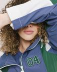 Caitlin Warm-Up Jacket - Indigo/Green