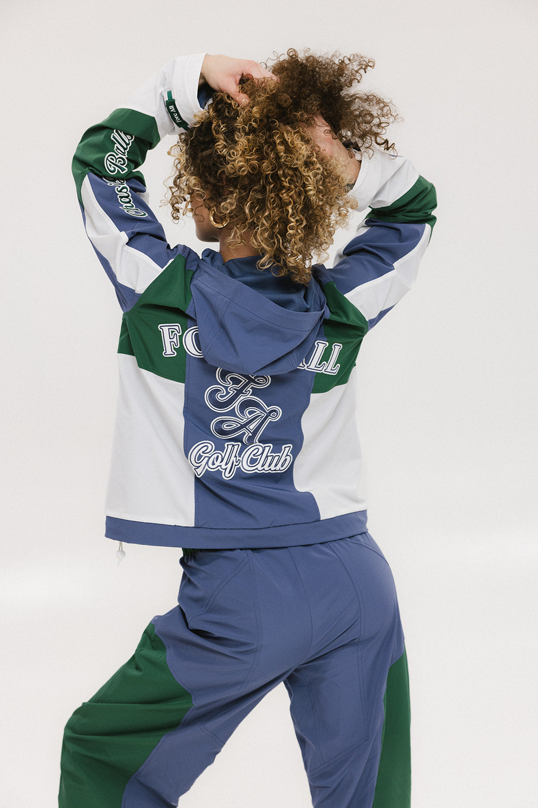 Caitlin Warm-Up Jacket - Indigo/Green