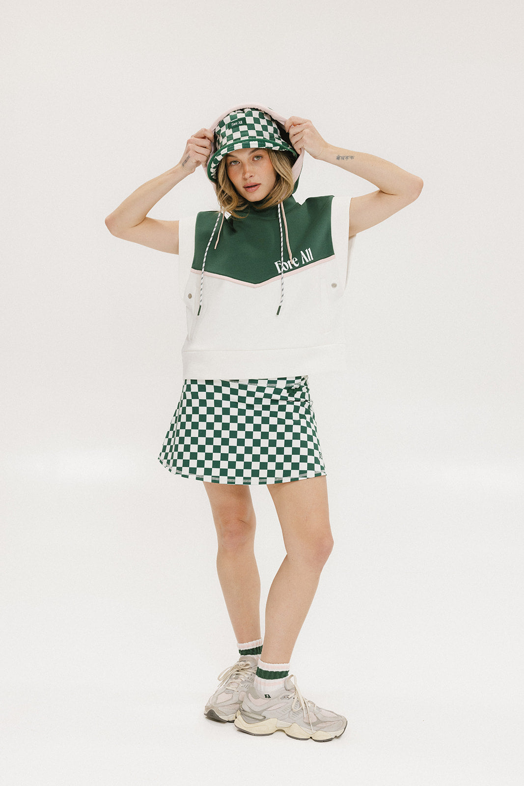 Laila Sleeveless Hoodie - Green
