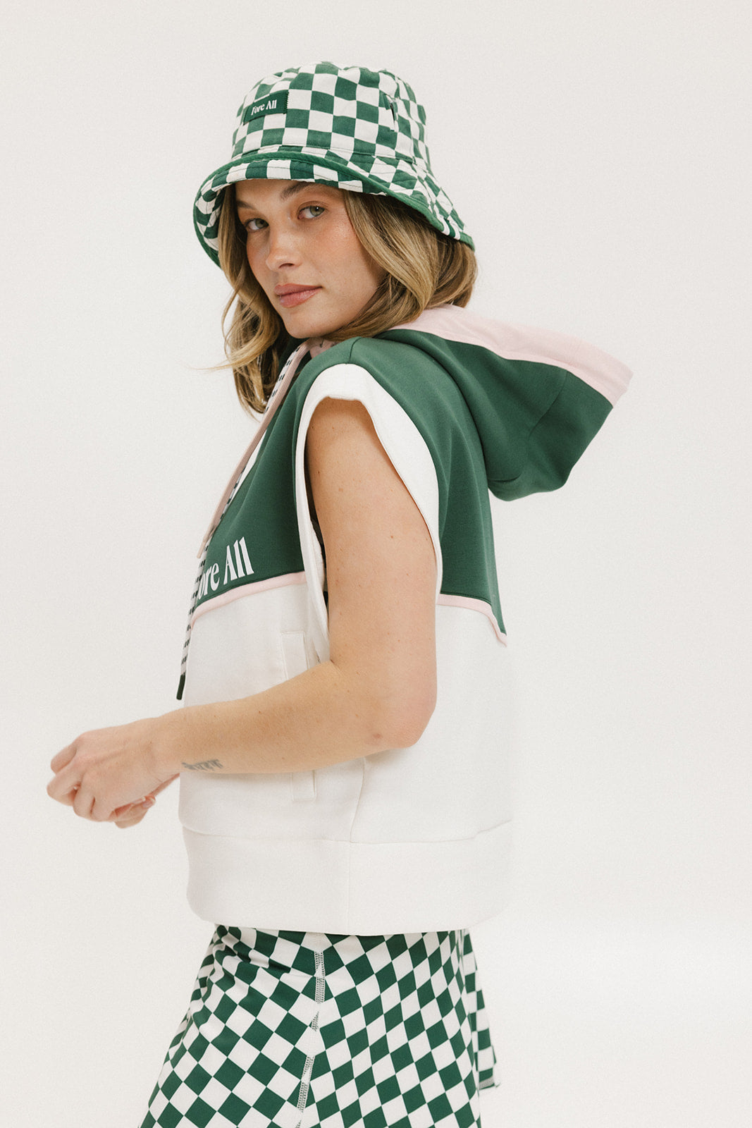 Laila Sleeveless Hoodie - Green