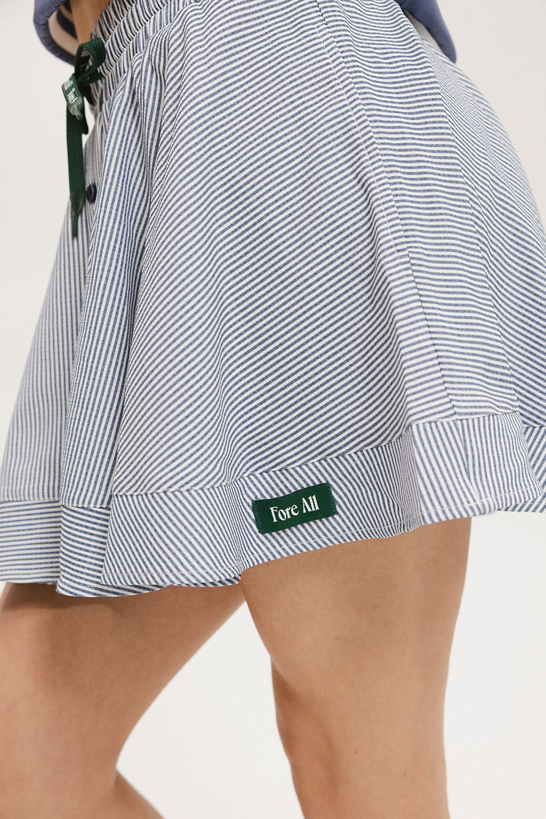 Patty Skirt - Indigo Stripe