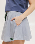 Patty Skirt - Indigo Stripe