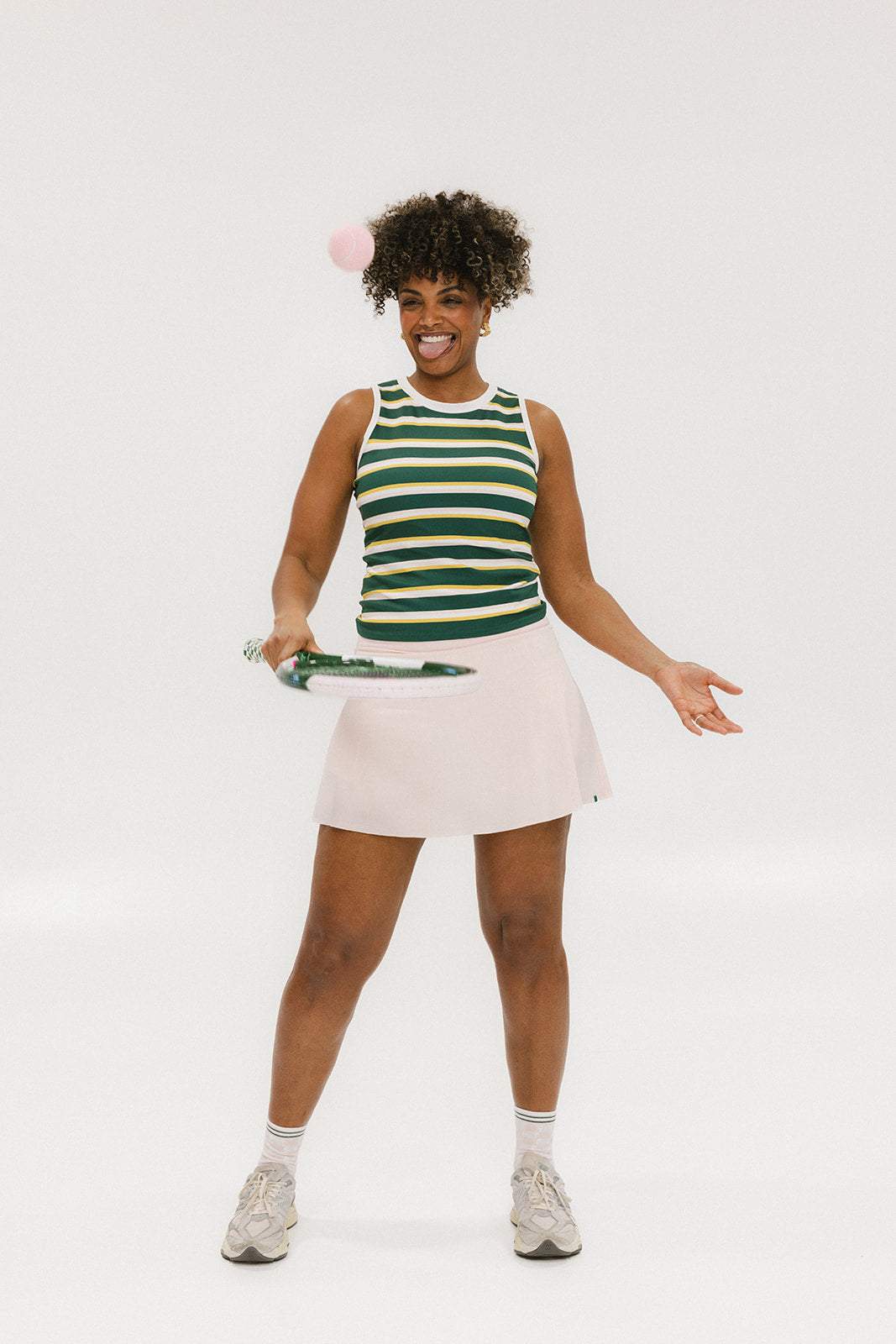 Serena Tank - Mustard Stripes