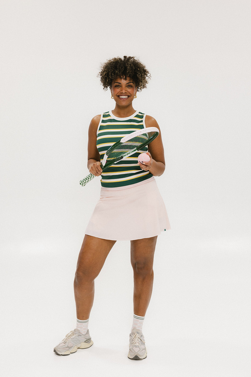 Serena Tank - Mustard Stripes