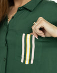 Willow Button Up - Green
