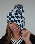 Toques Beanie - Green/White Checkered