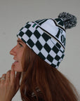 Toques Beanie - Green/White Checkered