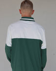 Hamilton Quarter Zip - Green/White