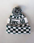 Toques Beanie - Green/White Checkered