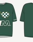 Wm-Heart Wm Tee - Green I Love Wm Logo